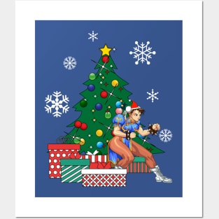 Chun Li Around The Christmas Tree Street Fighter Posters and Art